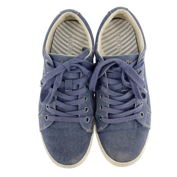 Taos Plim Soul Canvas Sneakers Blue Low Top Women’s size 8 - Picture 4 of 10